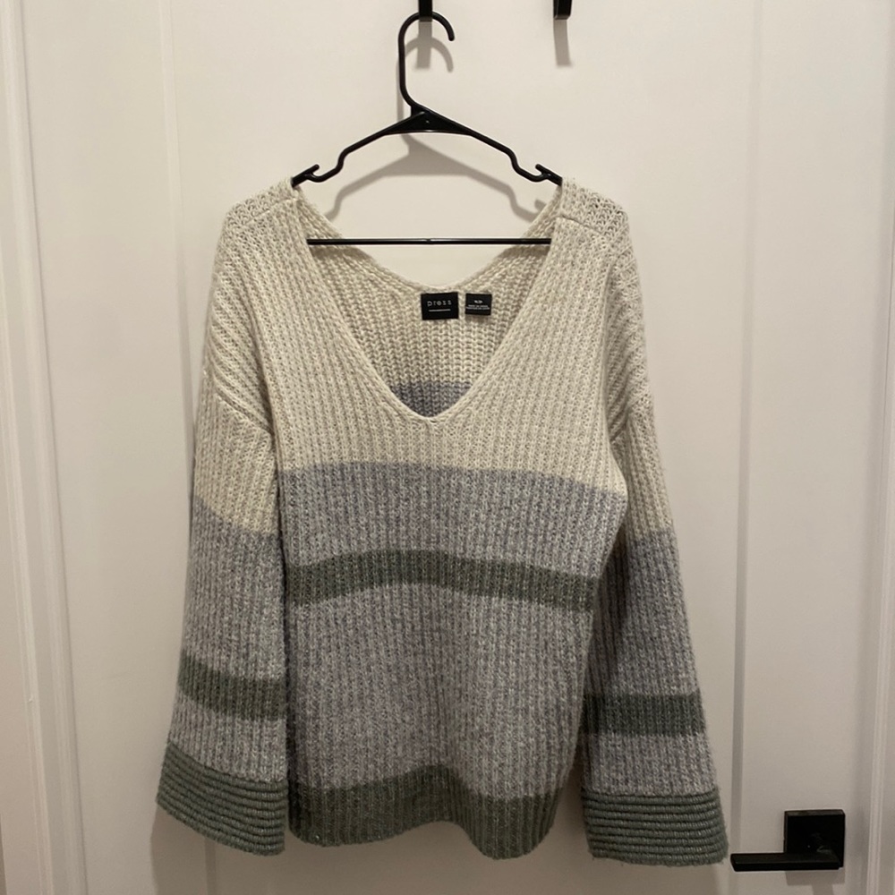 Long-Sleeve Knitted Sweater